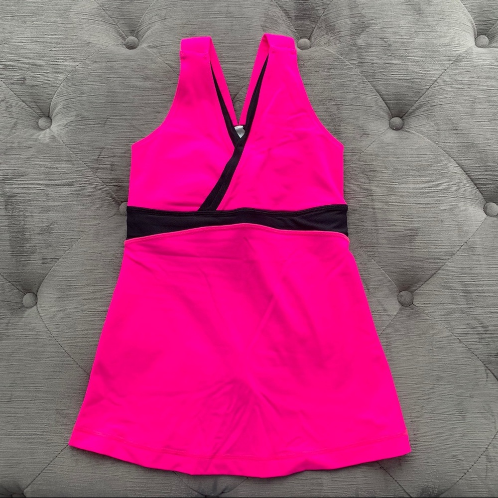lululemon athletica Pink Athletic Tank with Black Trim